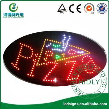 business window acrylic promotional pizza led signs