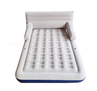 Air bed with removable backrest