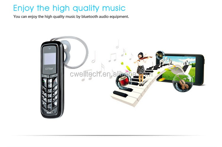 Super Mini Size GTstar BM50 Quad Band GSM 0.66 Inch OLED Screen Mini cell phone