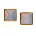 Opal happy stone Stud Earrings