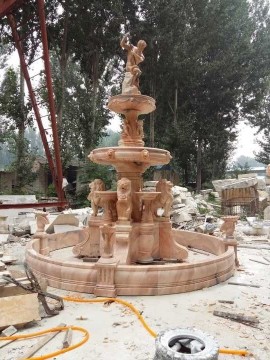 large stone city fountain marble stone carving lion statue for sale
