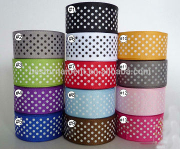 Mixed swiss dots grosgrain ribbon