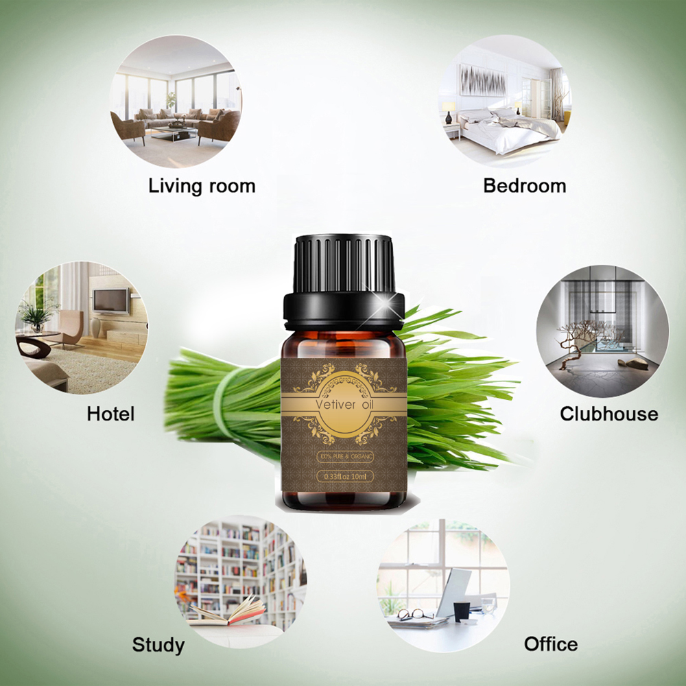 Grosir curah 100% minyak vetiver alami murni 10ml