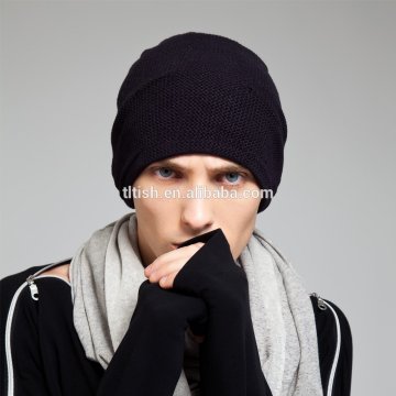 Winter men knit black european men hat