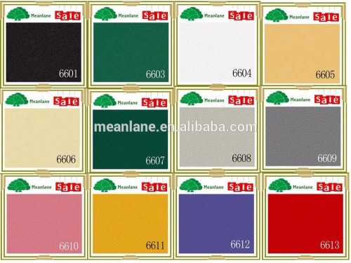 Semi-matte solid color pvc film