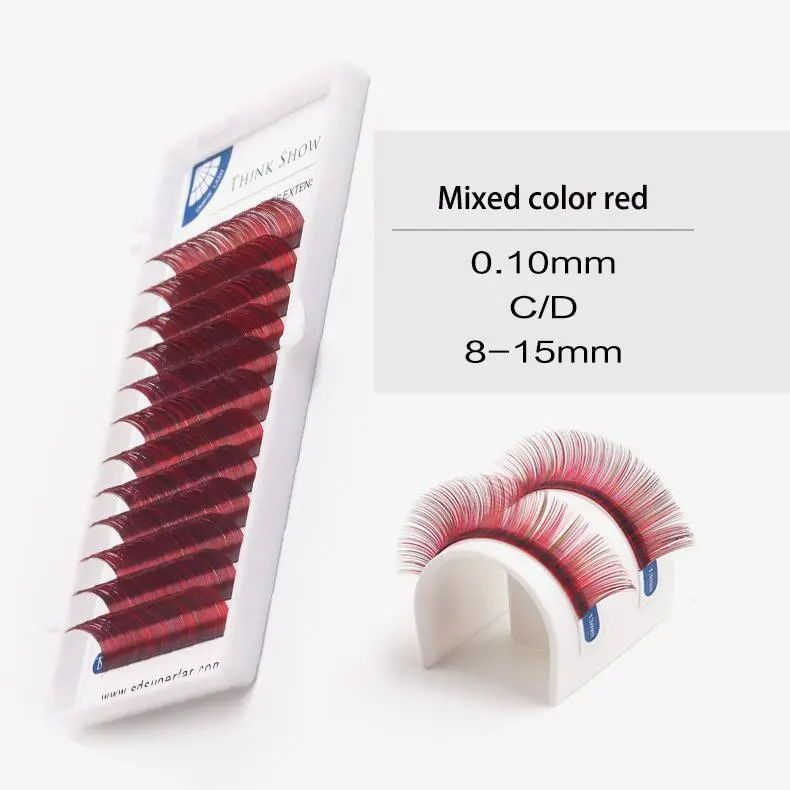 New Arrival Mixed Color Individual Eyelash Pure Color Individual Eyelash Eyelashes