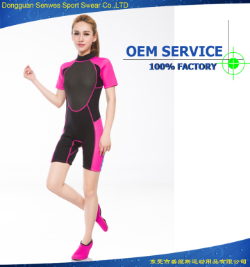 wholesale 3mm neoprene plus size sexy womens shorty wetsuit