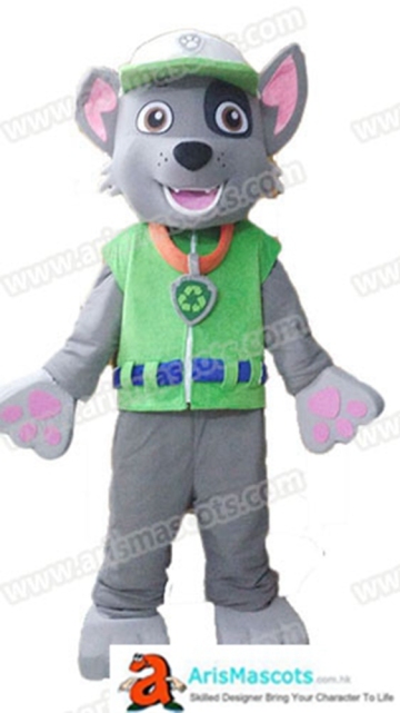 Paw Patrol  Rocky Mascot costume, cartoon mascots, funny mascots made,custom made mascots