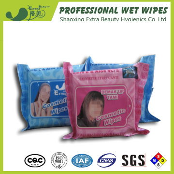 Cosmetic Using Tissue Cleansing Makeup Remover Wet Wipe