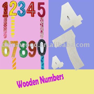 Craft Wooden Numbers