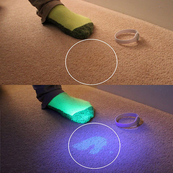 High Power 30watt Rechargeable 365nm 395nm UV LED Flashlight Heavy Duty Black Material UV Light