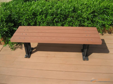 Weather resistant wood plastic composite wpc garden bench, wood plastic composite park bench, outdoor wood bench