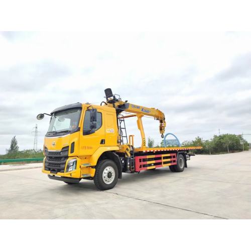 Camion de récupération de camion à plateaux de remorquage d&#39;urgence de 6 tonnes