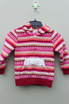 100%POLYESTER CORAL FLEECE GIRL`S JACKET Pullovers