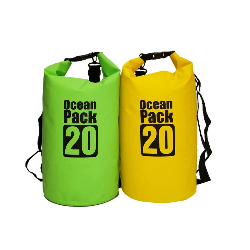 Custom Print Logo OEM Float Drifting Camping Accessories PVC Outdoor Hiking Boating Kayak Waterproof Backpack Dry Bag