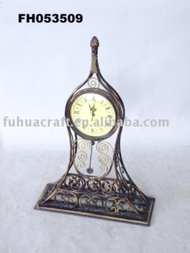 Metal table clock