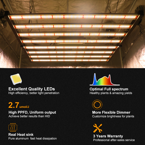 High PPFD Full Spectrum Grow Light Led Bar