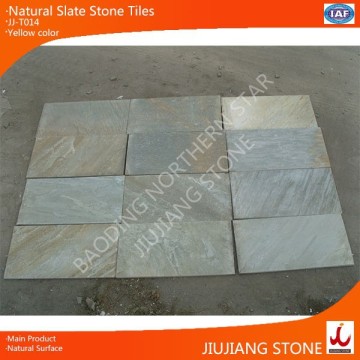 natural yellow color slate tile for flooring and walls