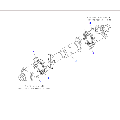 561-20-72002 HD785-7スペアパーツに適したプロペラシャフト