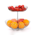 Detachable strainer stainless sink basket fruit 2 tier