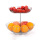 2 tiers detachable stainless steel wire fruit basket