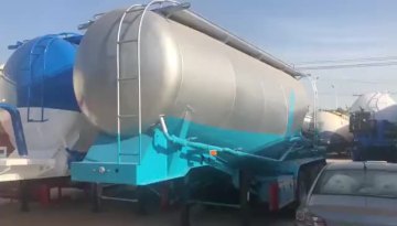 Dry Powder Bulk Cement Material Tanker Semi Truck Trailer