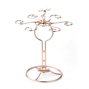 Metal Stemware Rack - Gold Wine Glass Holder for Under Cabinet
