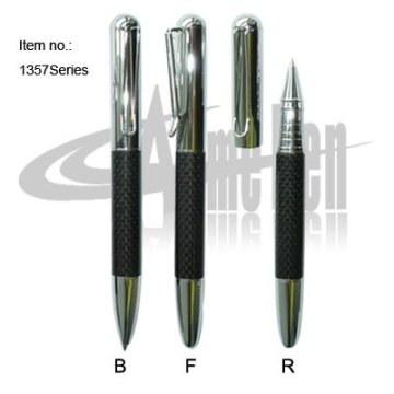 Classic Carbon fiber twin pen gift set