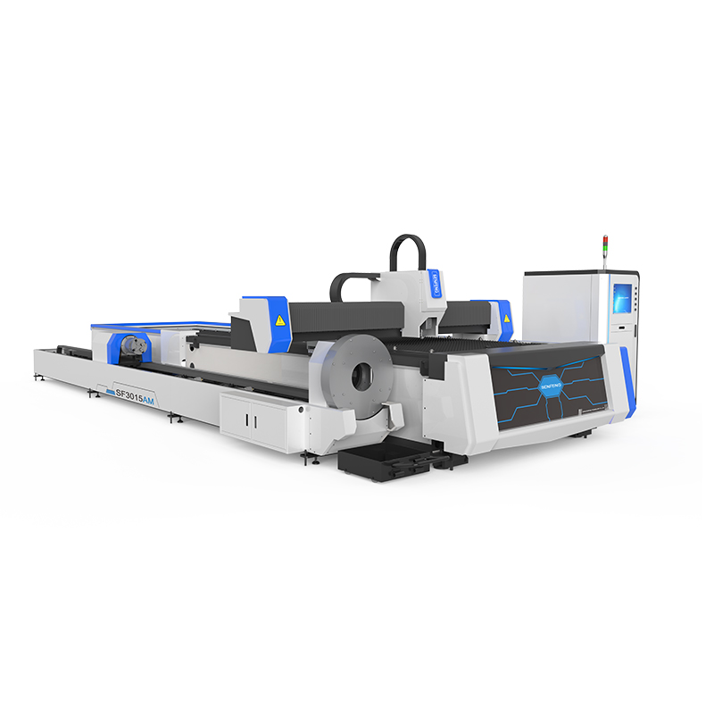 Senfeng advanced auto feeding round square metal tube laser cutting machine SF6020T