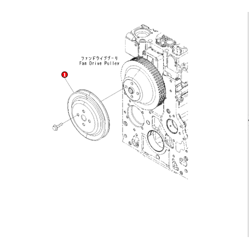 MOTOR SAA4D107E-1B YEDEK PARÇA 6731-91-1550 Aksesuar Kasnağı