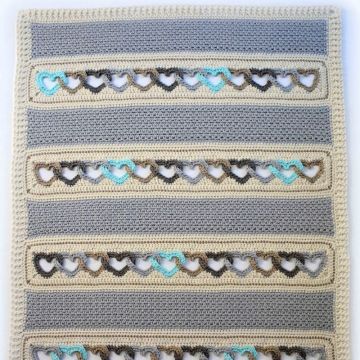 Couverture à la main de bébé au crochet de haute qualité