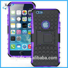 purple plastic kickstand tpu phone case for iphone 6