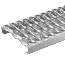 Hot sale Punched Hole aluminum anti skid Serrated walkway Grip Strut perforated plank grating