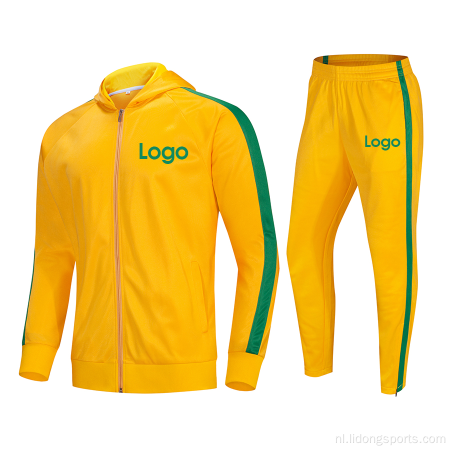 Groothandel heren twee stukken sportkleding jogger tracksuit