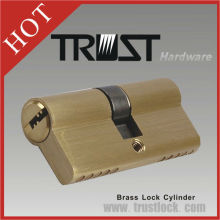 Trust China Euro Profile Brass 60mm computer key hot selling lock cylinder