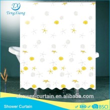 Polyester Starfish Printed Shower Curtain