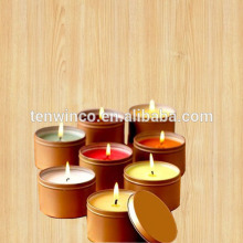 Round Candle Tin Can with Lid