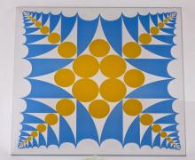 Domestic Use Silk Screen Ceramic Glass Table