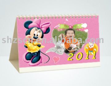 cute desk calendar/common calendar/wooden desk calendar