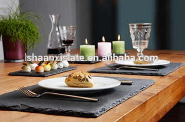 Natural slate plate /cup mat /cake plate slate board