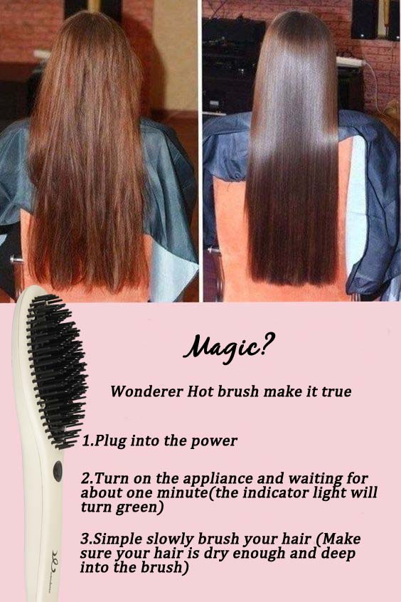 Hot Hair Straightening Brush Hot Hair Straightening Brush