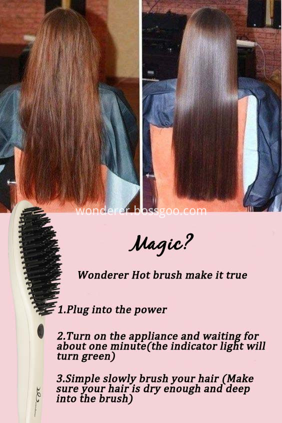 Hot Hair Straightening Brush