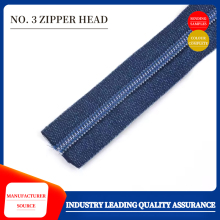 Customized blue nylon zipper