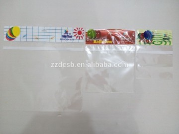 OPP Header Card Packaging Bag For Balloons With Super Blue
