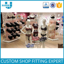 Modern retail bra display rack and lingerie stand