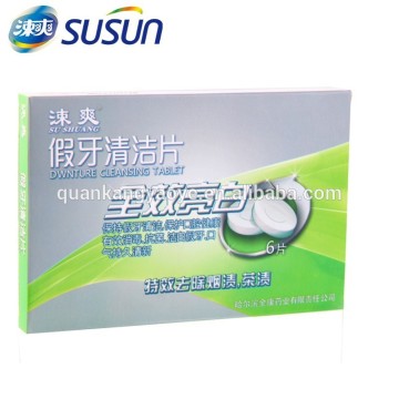 clean false teeth tablets