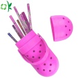 Populär Hole Shoes Silicone Pencil Bag till skolan