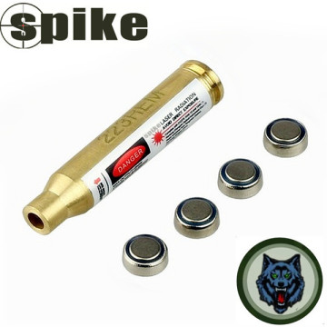 Spike Tactical .223 REM Laser Bore Sight Brass Red Laser Cartridge Bore Sight