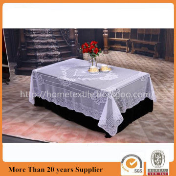 White Lace Table Cloths With Four Design