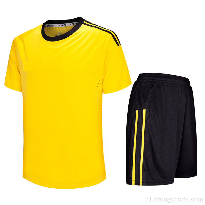 Nieuwe mode mesh mannen voetbal shirts voetbal jersey